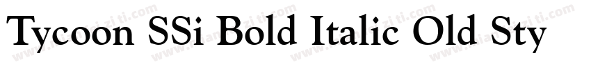 Tycoon SSi Bold Italic Old Style Figures字体转换